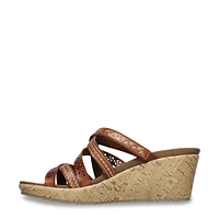 Women's Cali Beverlee Tiger Posse Wide Width Wedge Sandal