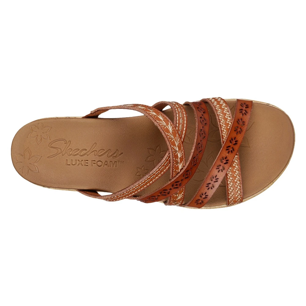 Women's Cali Beverlee Tiger Posse Wide Width Wedge Sandal