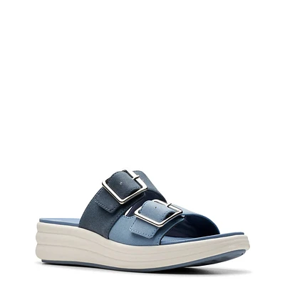 Women's Drift Buckle Wide Width Wedge Sandal