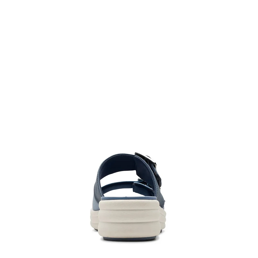 Women's Drift Buckle Wide Width Wedge Sandal