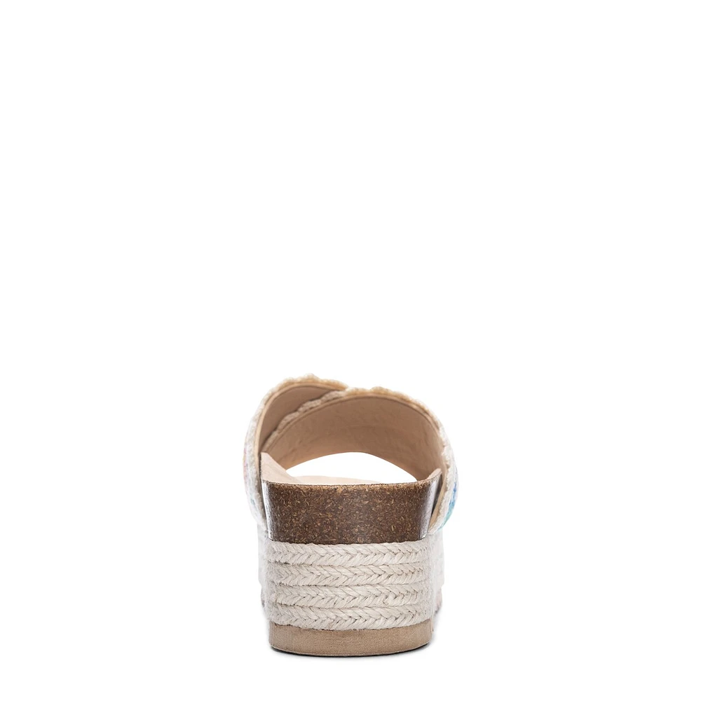 Plays Crochet Espadrille Flatform Sandal