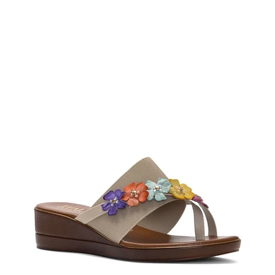 Wedge Elastic Sandal