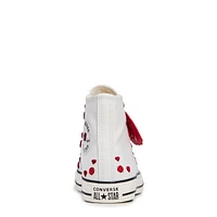 Chuck Taylor All Star Love Me White & Red High Top Shoes