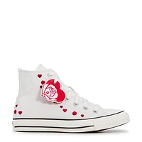 Chuck Taylor All Star Love Me White & Red High Top Shoes