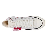 Chuck Taylor All Star Love Me White & Red High Top Shoes