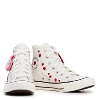 Chuck Taylor All Star Love Me White & Red High Top Shoes