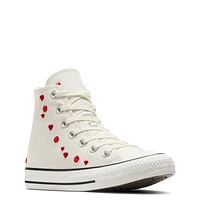 Chuck Taylor All Star Love Me White & Red High Top Shoes