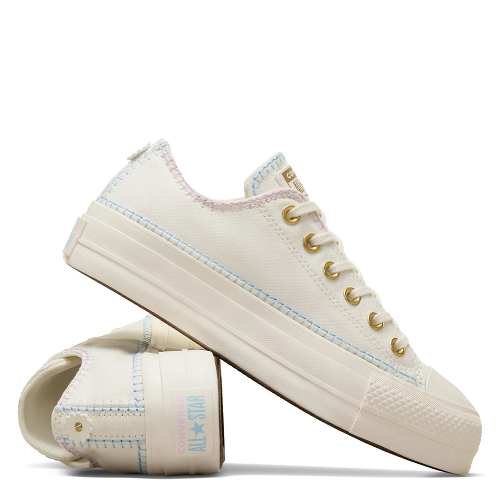 Women's Chuck Taylor All Star Lift Crafted Stitching Platform  Sneaker