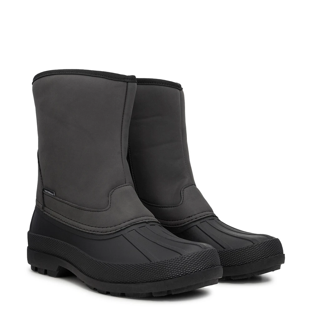 Men's Side Zip Waterproof Winter Boot