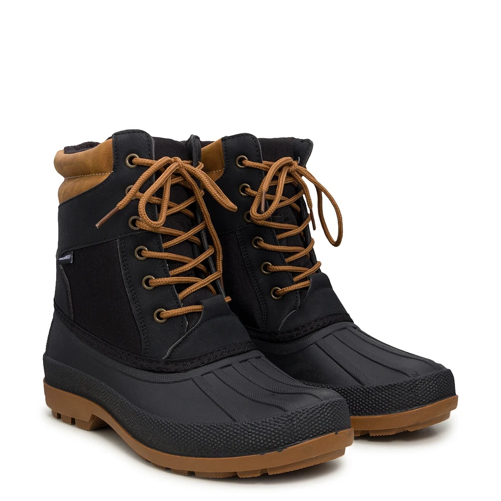 Men's Waterproof Mid Lace Winter Commuter Boot