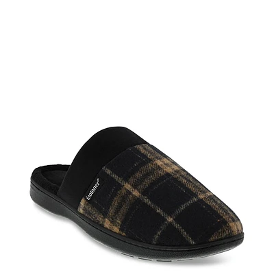 Men's Brushed Plaid Slipper