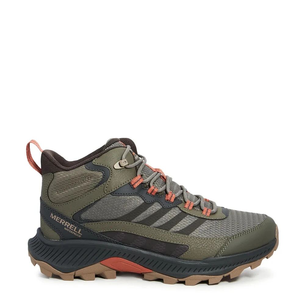 Men's Speed Strike 2 Mid Waterproof Wide Width Trail Hiking Sneaker