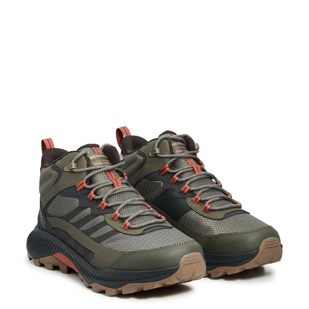 Men's Speed Strike 2 Mid Waterproof Wide Width Trail Hiking Sneaker