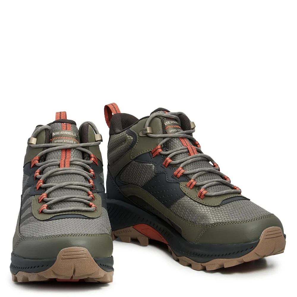 Men's Speed Strike 2 Mid Waterproof Wide Width Trail Hiking Sneaker