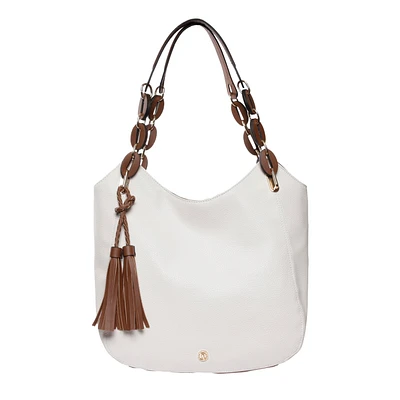 2 Tone Tassle Shoulder Bag