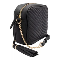 Chevron Quilted Crossbody