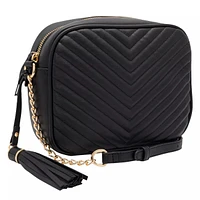 Chevron Quilted Crossbody