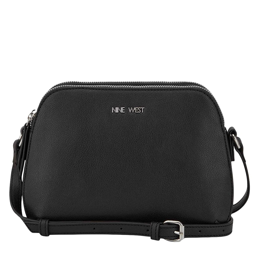 Brie Double Zip Crossbody Bag