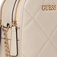 Quincey Quilted Mini Double-Zip Crossbody Bag