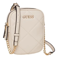 Quincey Quilted Mini Double-Zip Crossbody Bag