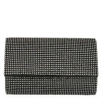 Foldover Rhinestone Clutch