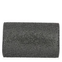 Foldover Rhinestone Clutch