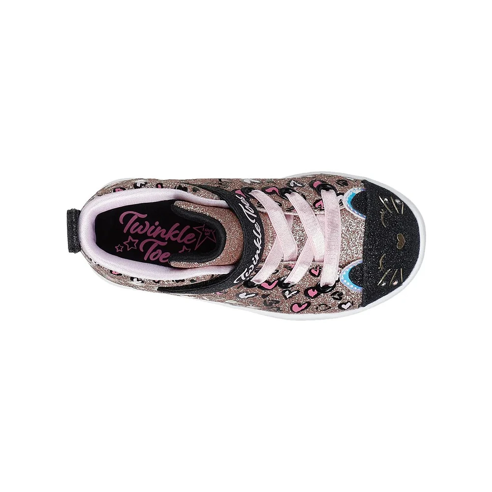 Toddler Girls' Twi-Lites 2.0 Leopard Cat Sneaker