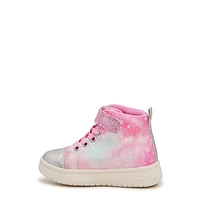 Toddler Girls' Hearts Sparkle Light-Up High-Top Sneaker