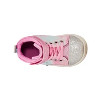 Toddler Girls' Hearts Sparkle Light-Up High-Top Sneaker