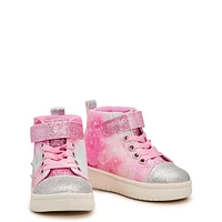 Toddler Girls' Hearts Sparkle Light-Up High-Top Sneaker