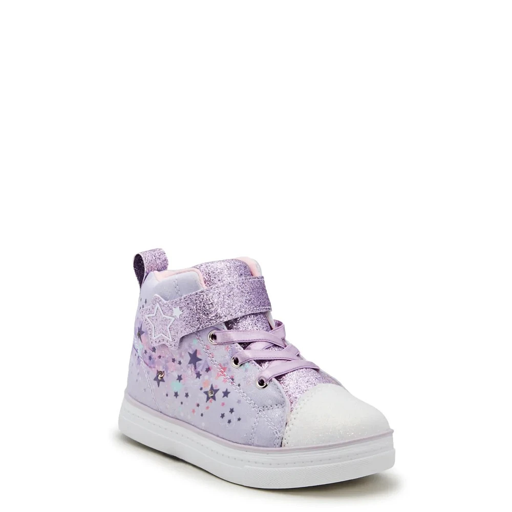 Toddler Girls' Light-Up Star High Top Sneaker