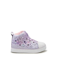 Toddler Girls' Light-Up Star High Top Sneaker