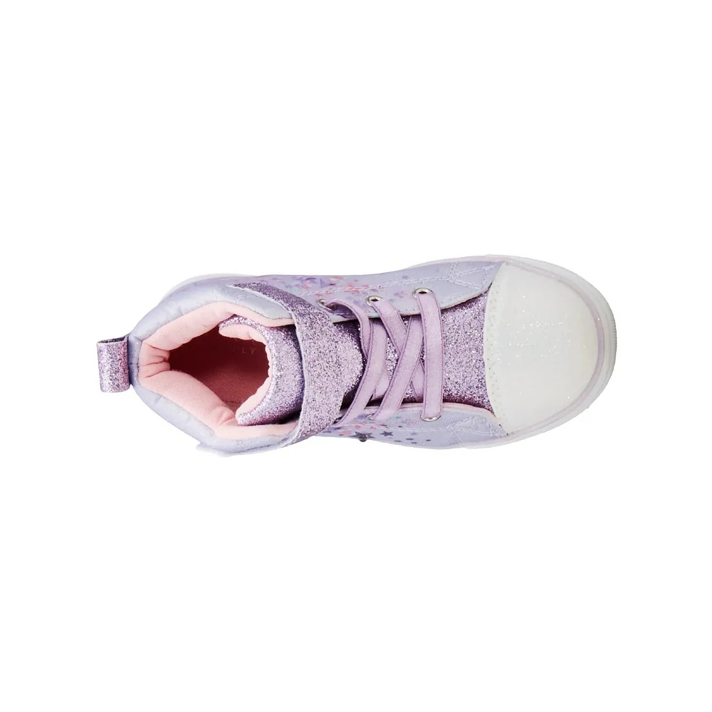 Toddler Girls' Light-Up Star High Top Sneaker