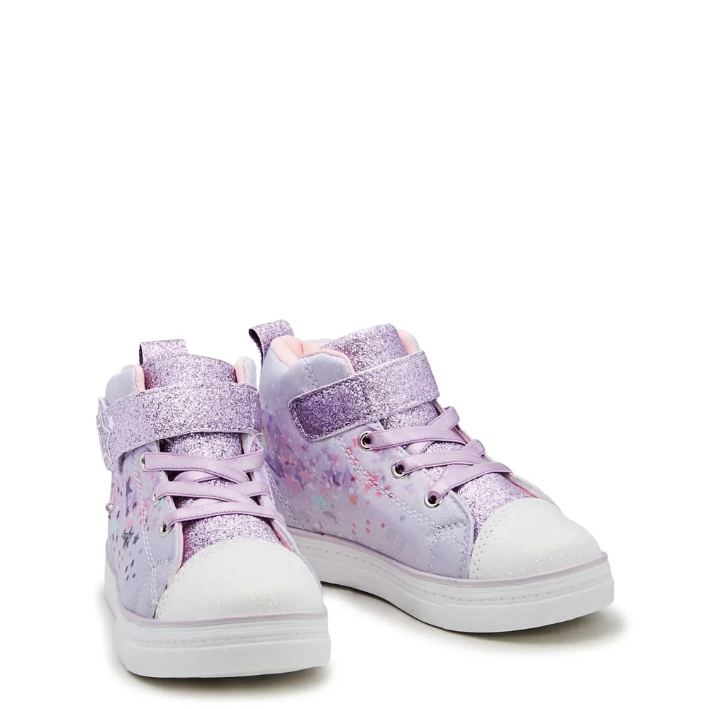 Toddler Girls' Light-Up Star High Top Sneaker