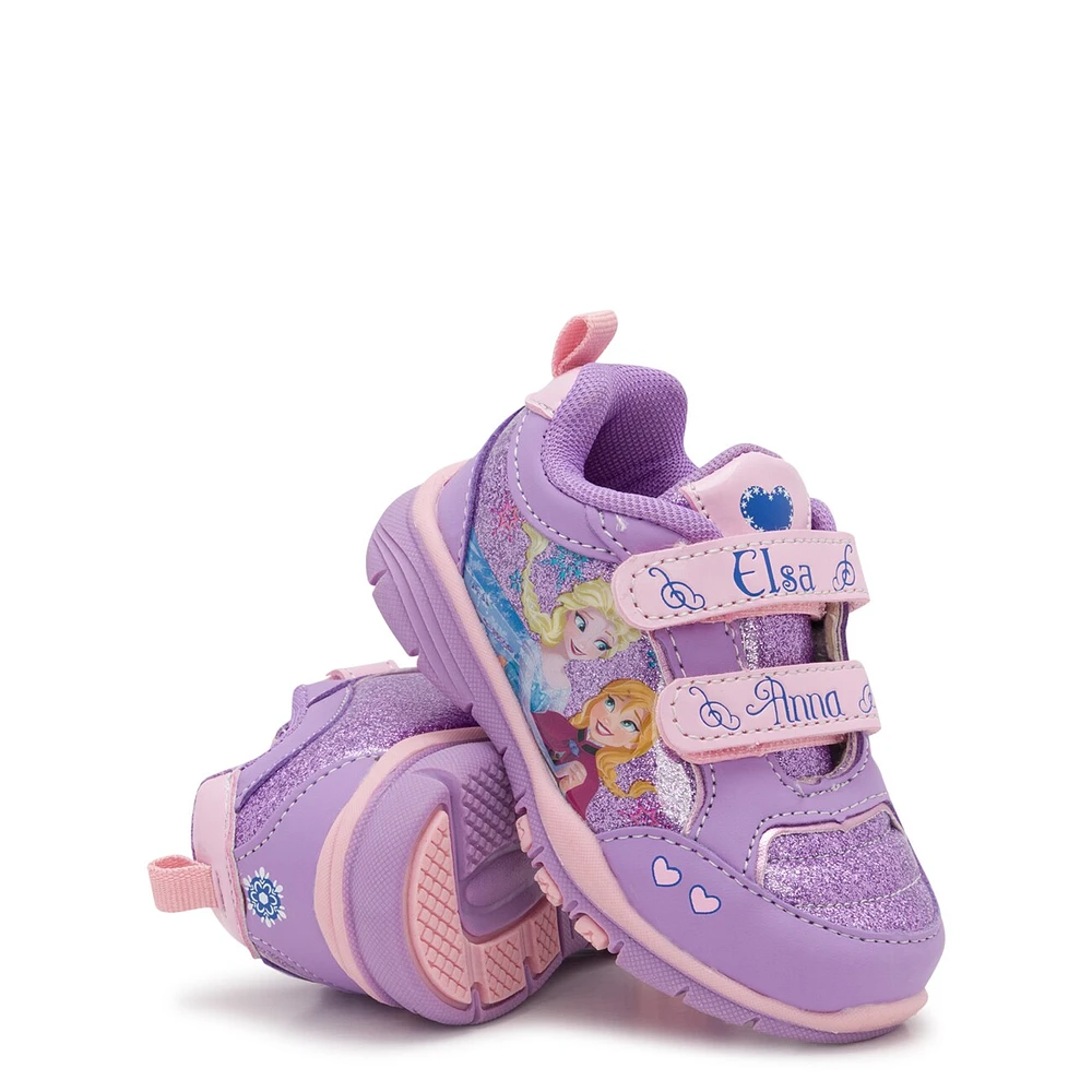 Toddler Girls' Anna & Elsa Frozen Lights Running Shoe