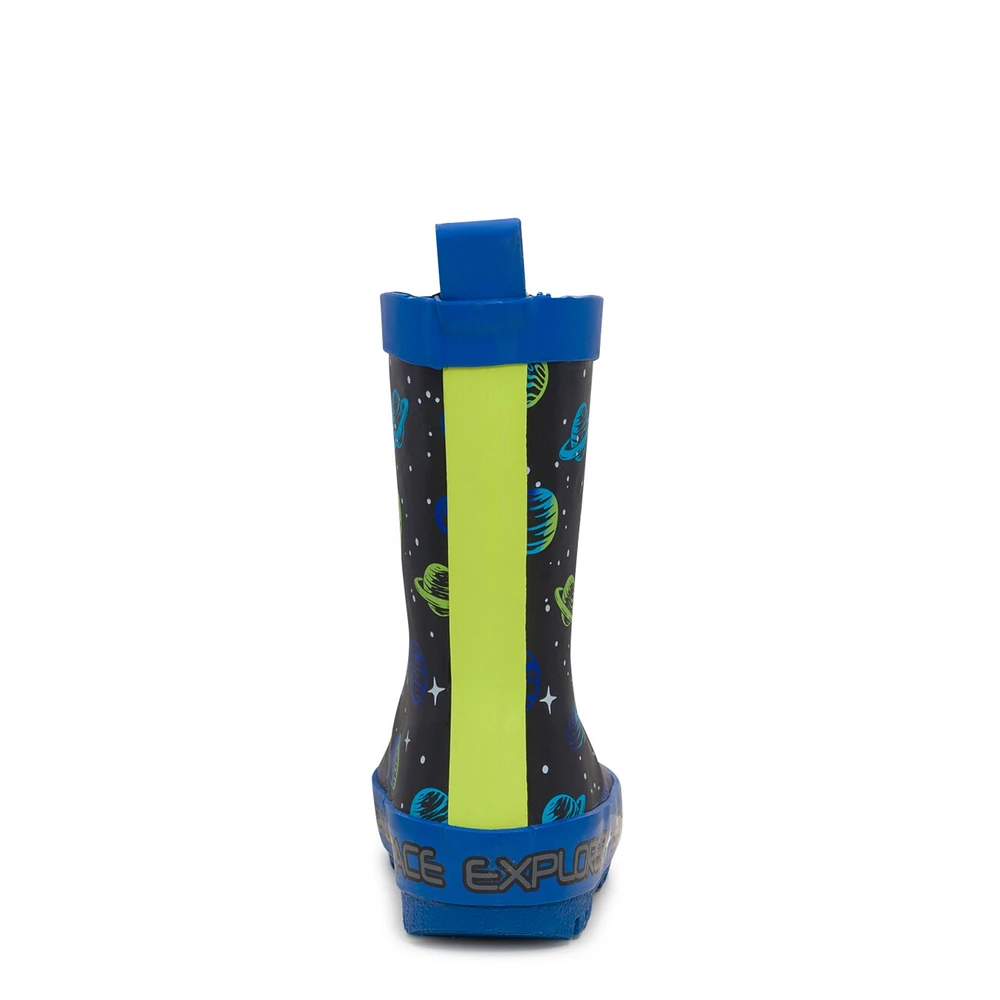 Toddler Boys' Asteroid Waterproof Rain Boot