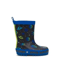 Toddler Boys' Asteroid Waterproof Rain Boot