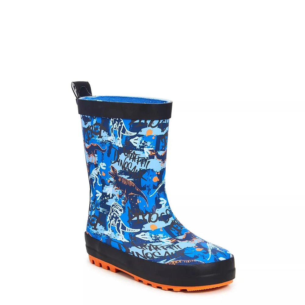 Toddler Boys' Dino Waterproof Rainboot