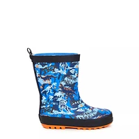 Toddler Boys' Dino Waterproof Rainboot