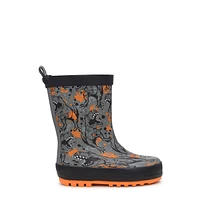 Toddler Boys' Rex Waterproof Rain Boot