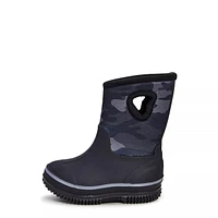 Toddler Boys' Camo Half-Tone Waterproof Winter Boot