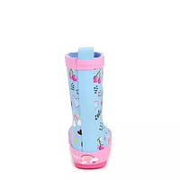 Toddler Girls' Waterproof Rainbow Rainboot