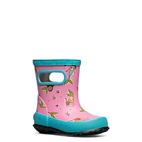 Toddler Girls' Skipper Mermaids Waterproof Rain Boot