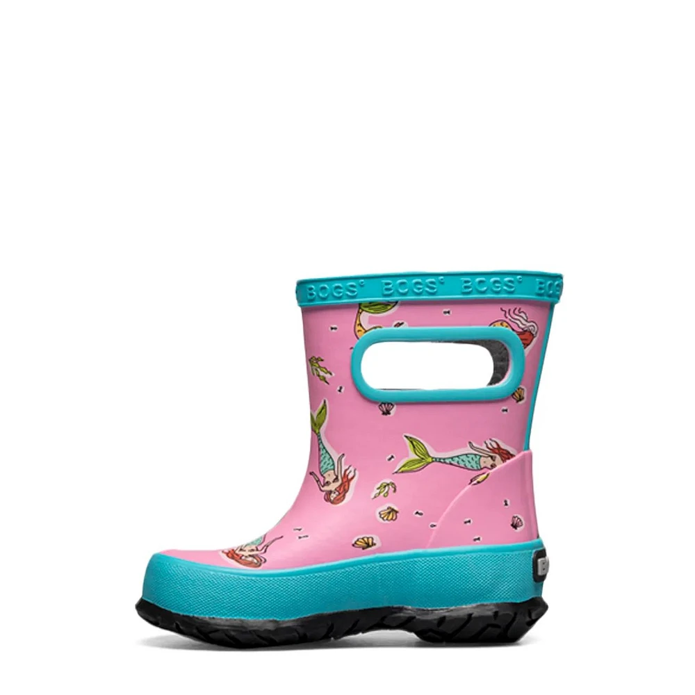 Toddler Girls' Skipper Mermaids Waterproof Rain Boot