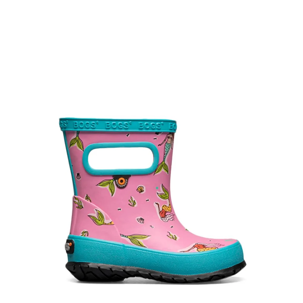 Toddler Girls' Skipper Mermaids Waterproof Rain Boot