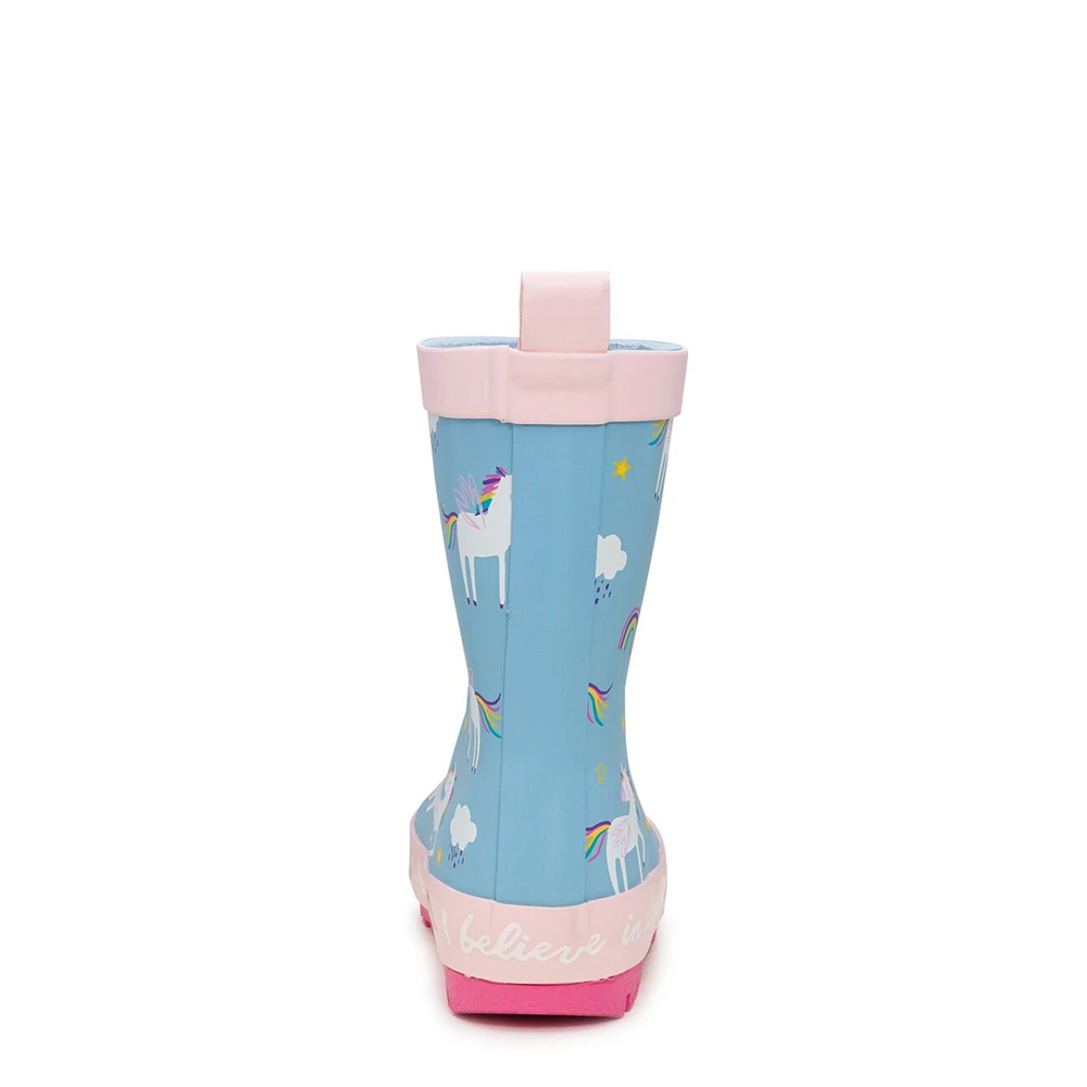 Toddler Girls' Mystic Unicorn Waterproof Rain Boot