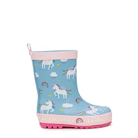 Toddler Girls' Mystic Unicorn Waterproof Rain Boot