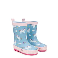 Toddler Girls' Mystic Unicorn Waterproof Rain Boot