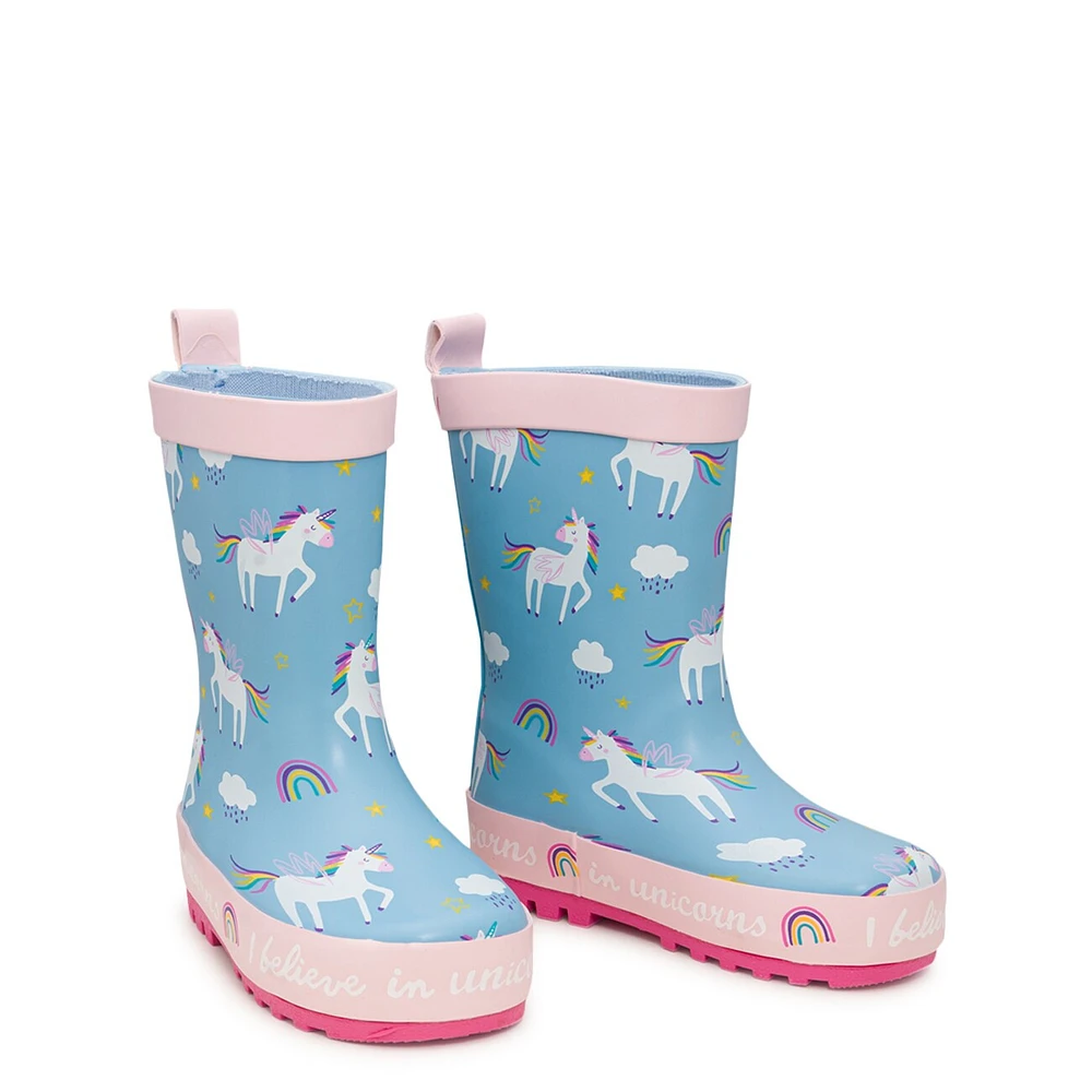 Toddler Girls' Mystic Unicorn Waterproof Rain Boot