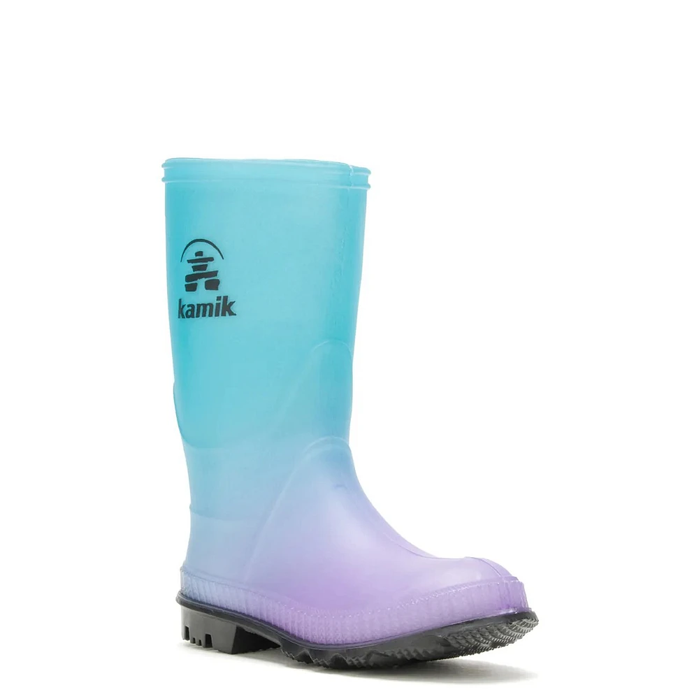 Toddler Girls' Stomp Print Waterproof Rain Boot